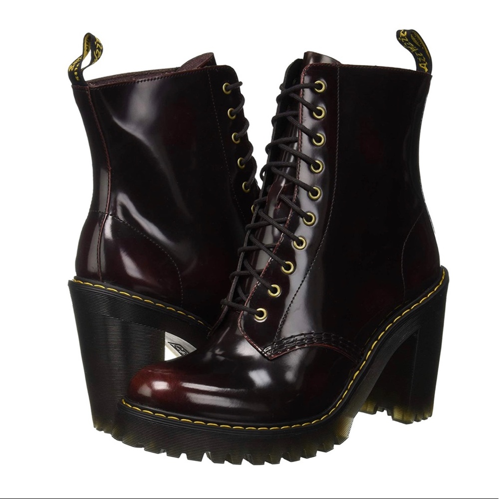 Dr. Martens Size 8 Kendra Arcadia Cherry Boots